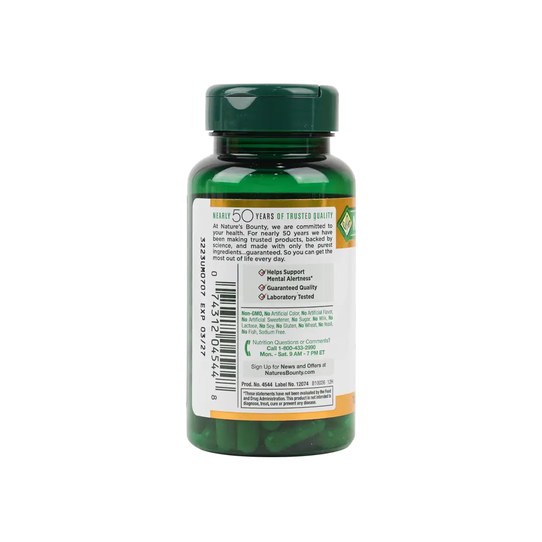 35040-NATURES BOUNTY GINKGO BILOBA 120MG 100CAP +1