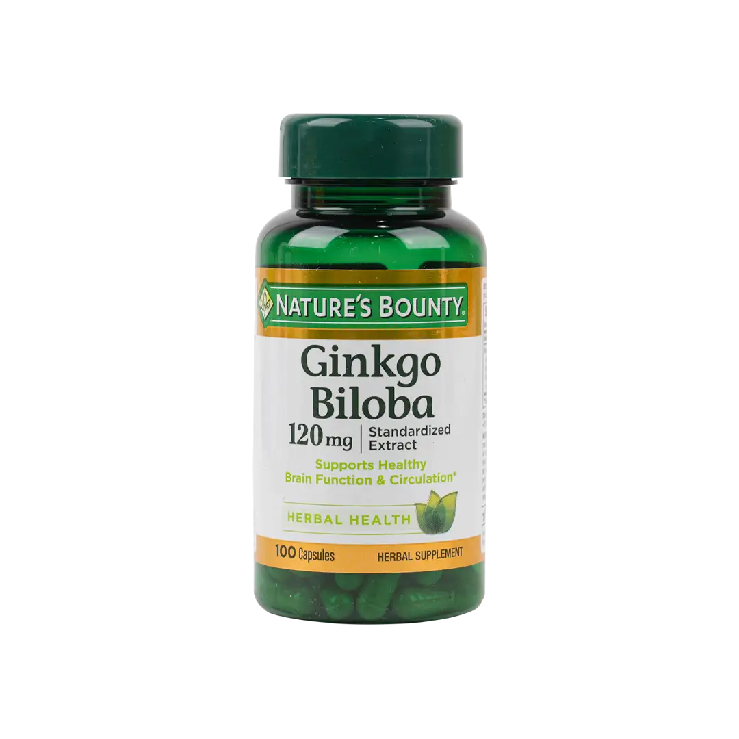 35040-NATURES BOUNTY GINKGO BILOBA 120MG 100CAP