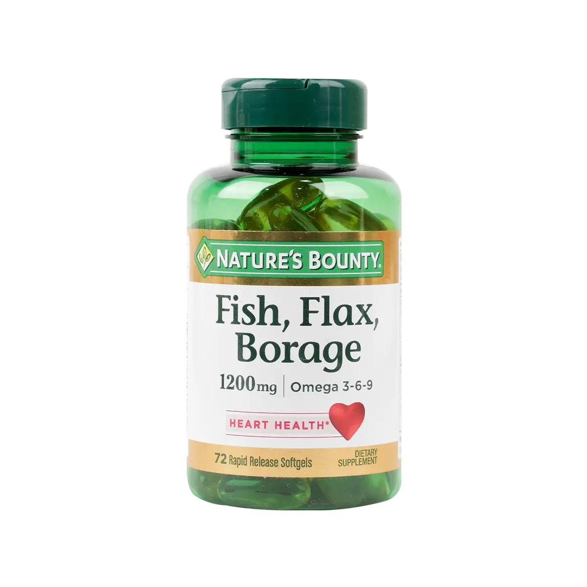 Natures Bounty Fish Flax Borage Omega3-6-9 72Cap