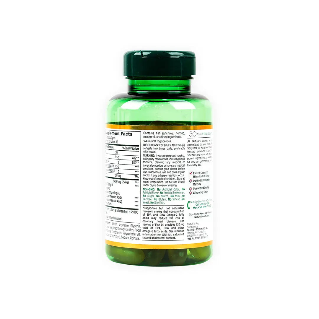 35043-NATURES BOUNTY FISH OIL 1200MG 60CAP +1
