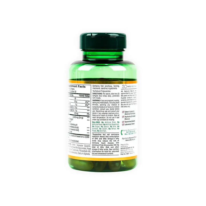 35043-NATURES BOUNTY FISH OIL 1200MG 60CAP +1
