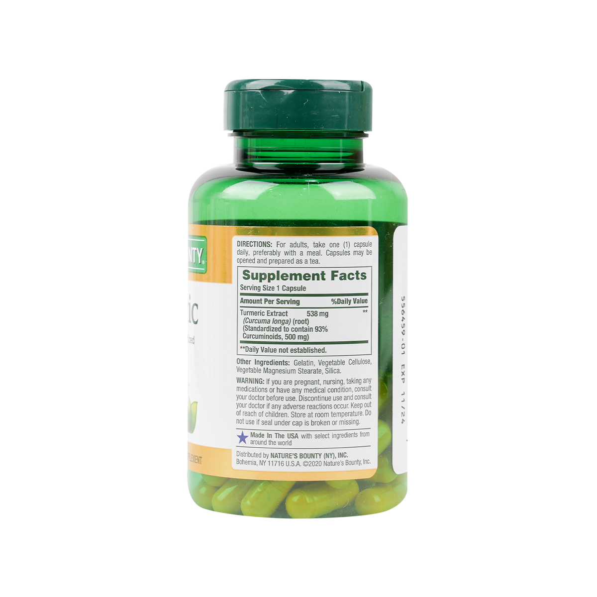 NATURES BOUNTY TURMERIC 538MG 45CAP