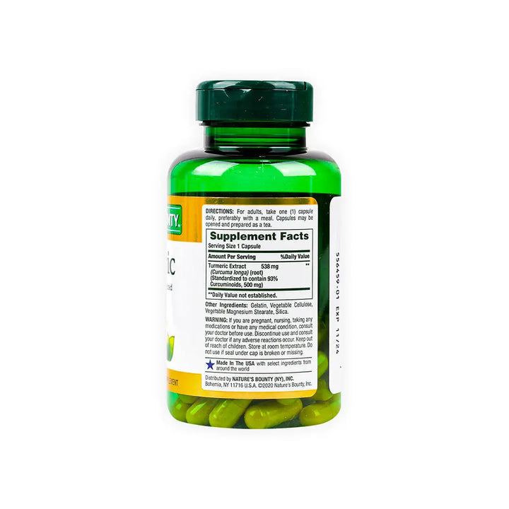 35044-Natures Bounty Turmeric 538mg 45cap +1