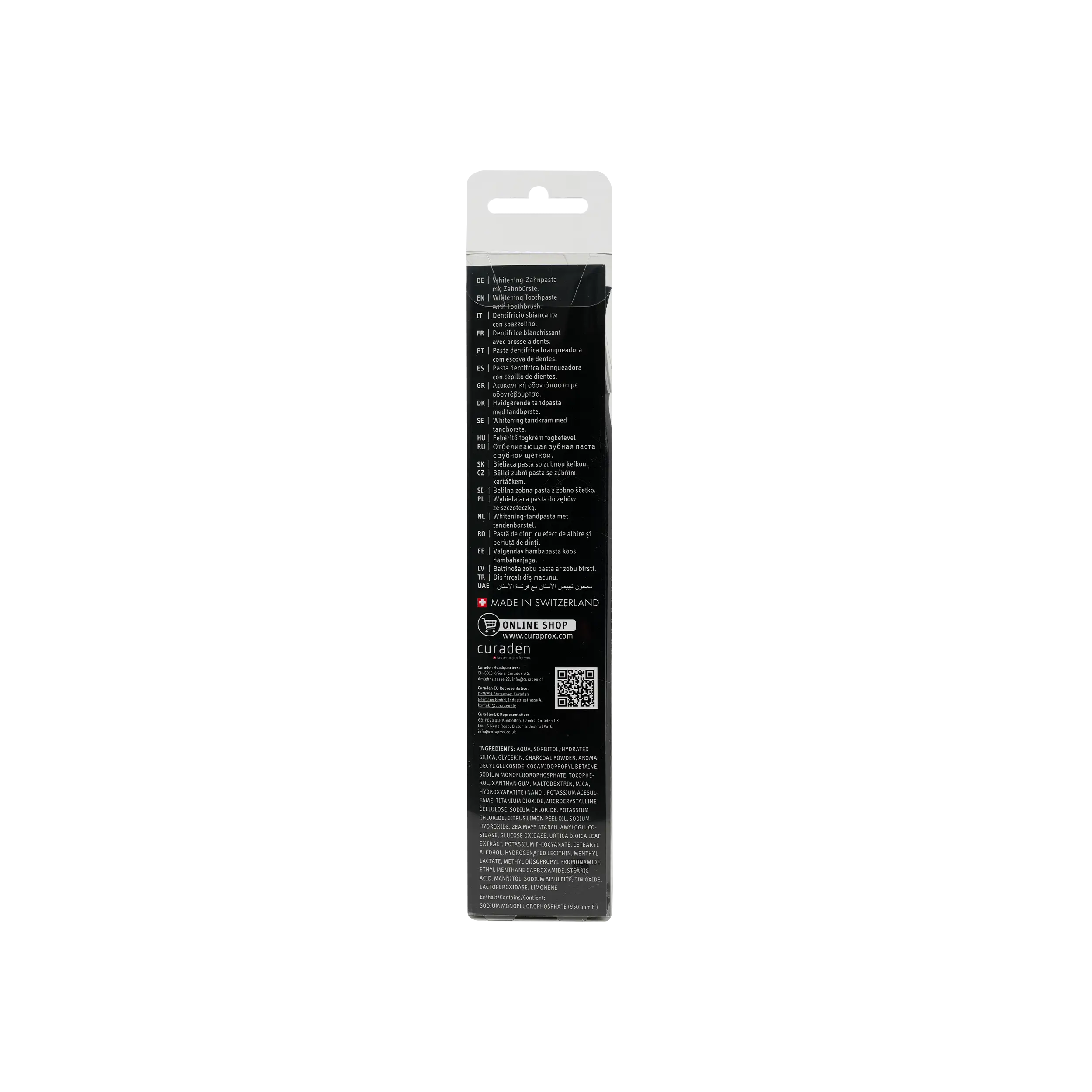 Curaprox Black Is White Toothpaste + Toothbrush