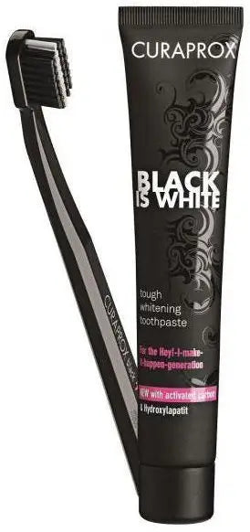 35047-Curaprox Black Is White Toothpaste+Toothbrush +3