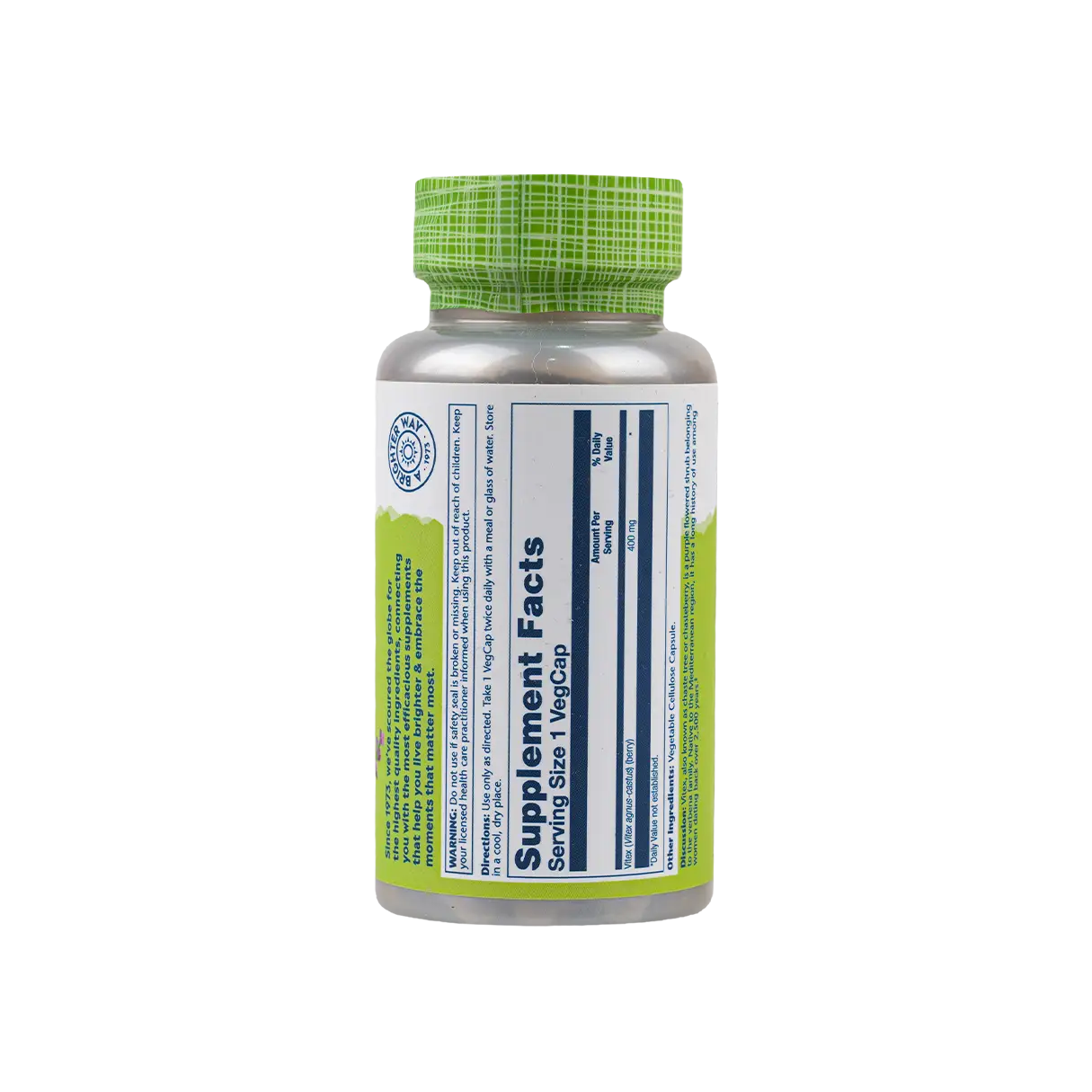 Solaray Vitex 400mg 100vegcap