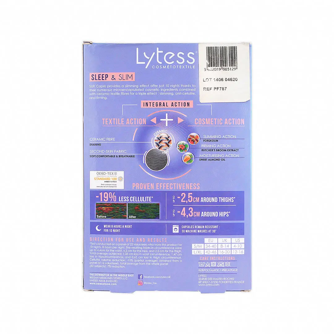 LYTESS CAPRIS SOFT SLEEP & SLIM BLACK-S/M