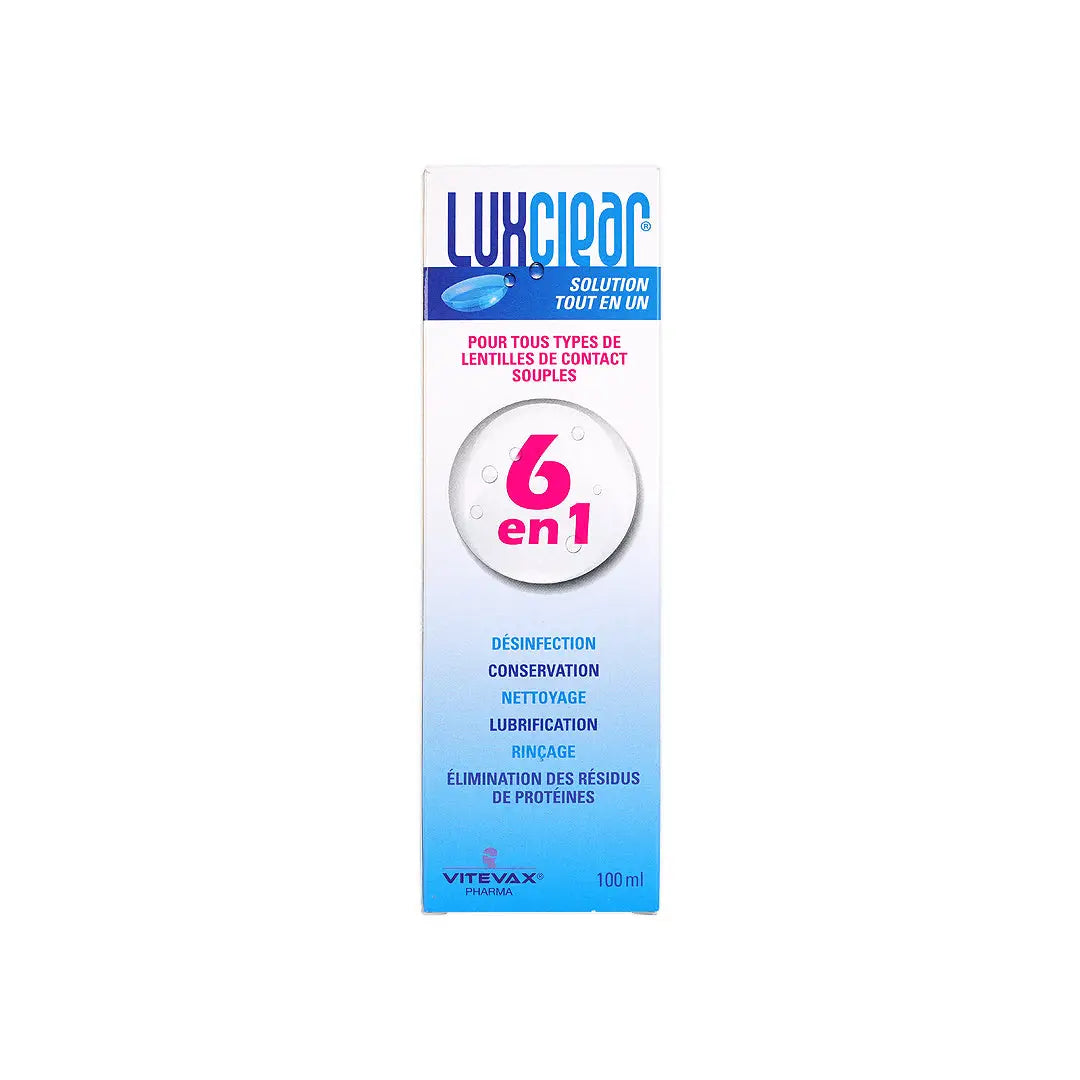 Lux Clear Contant Lenses Sloution 100ml +7