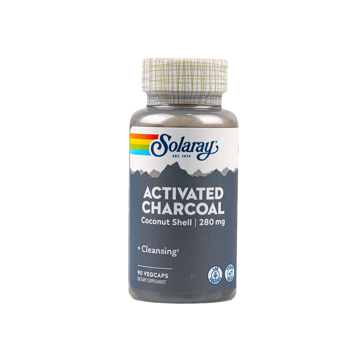 35141-Solaray Activated Charcoal 280mg 90vegcap