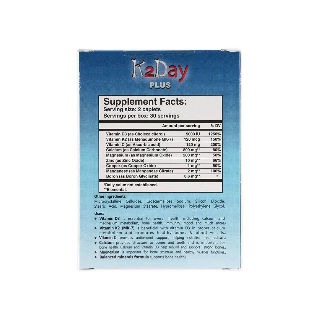K2Day Plus 60 Caplets