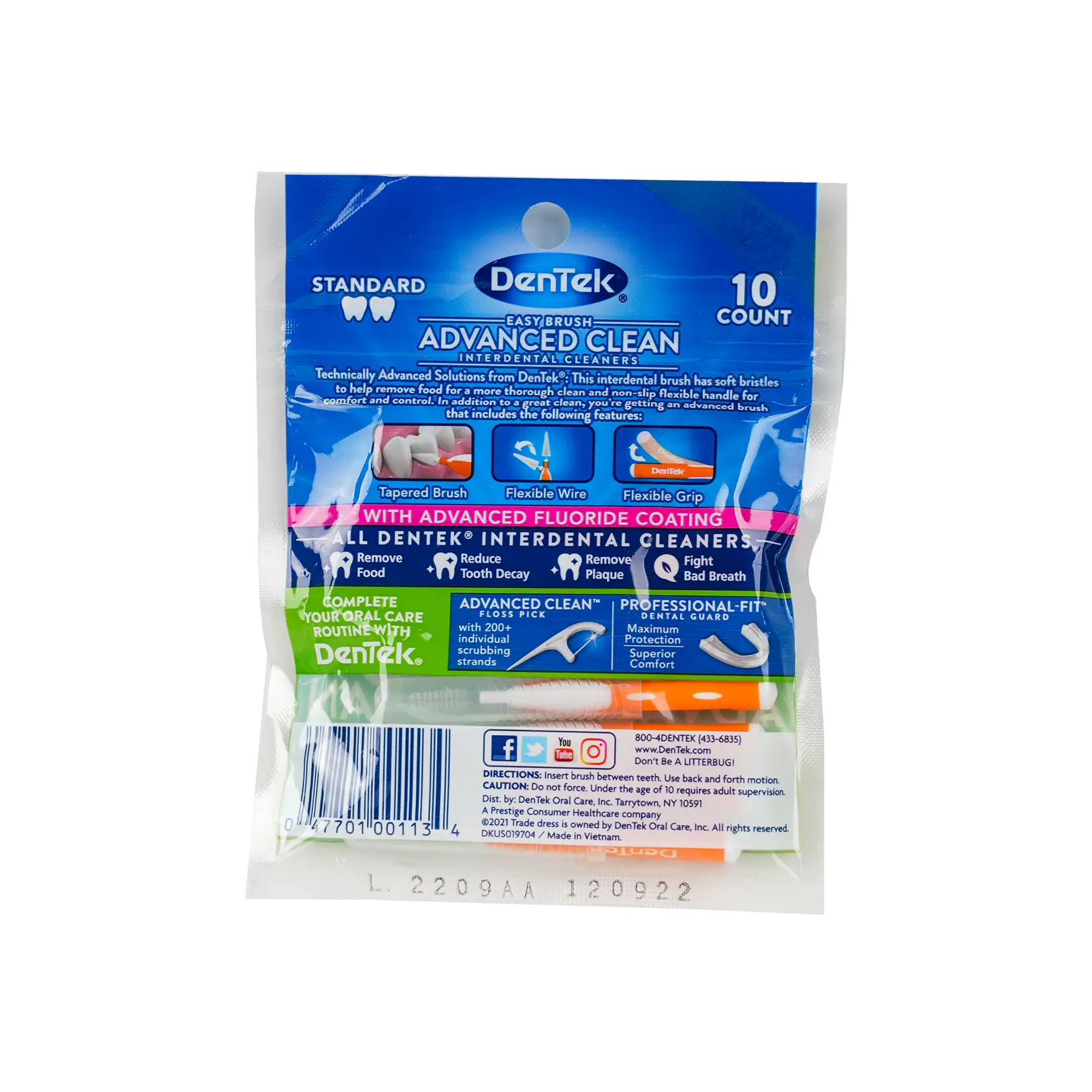 Dentek Easy Brush Interdental Standard 10pcs