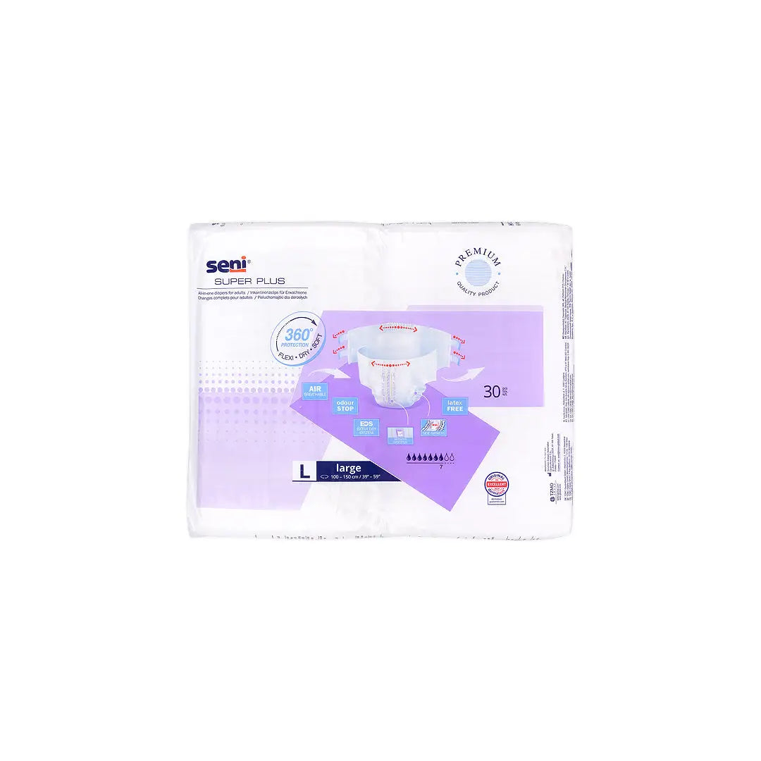 Seni Super Plus Diapers 30pcs-Large +3