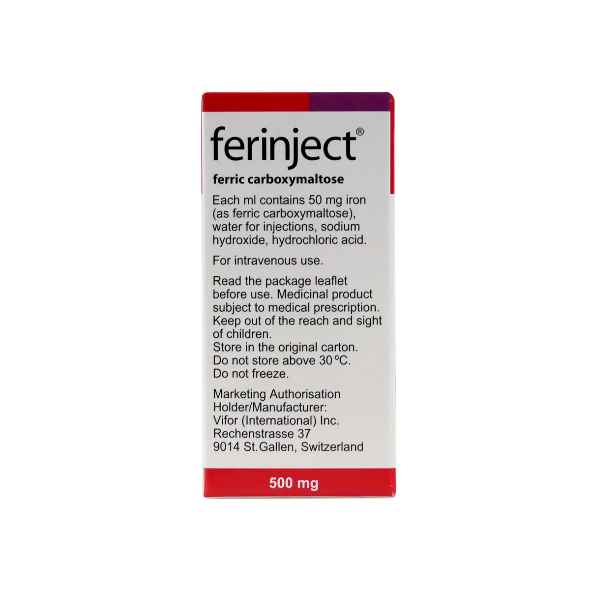 35741-Ferinject 50Mg Iron/Ml 1X10Ml Vial +1