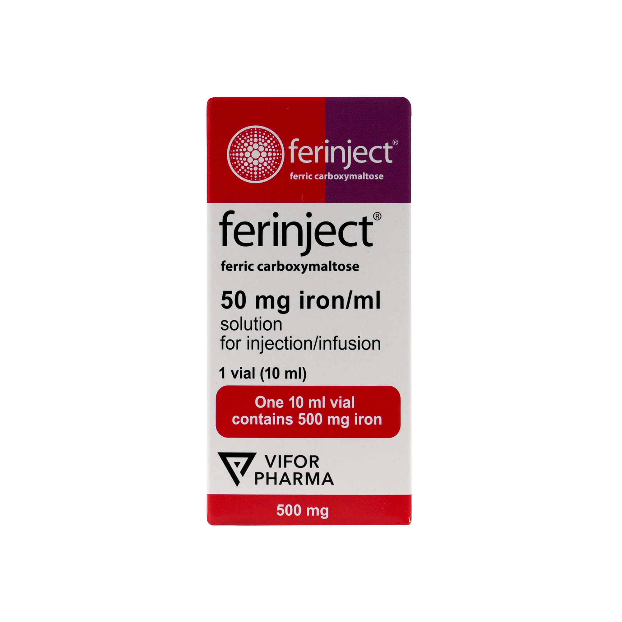 FERINJECT 50MG IRON/ML 1X10ML VIAL