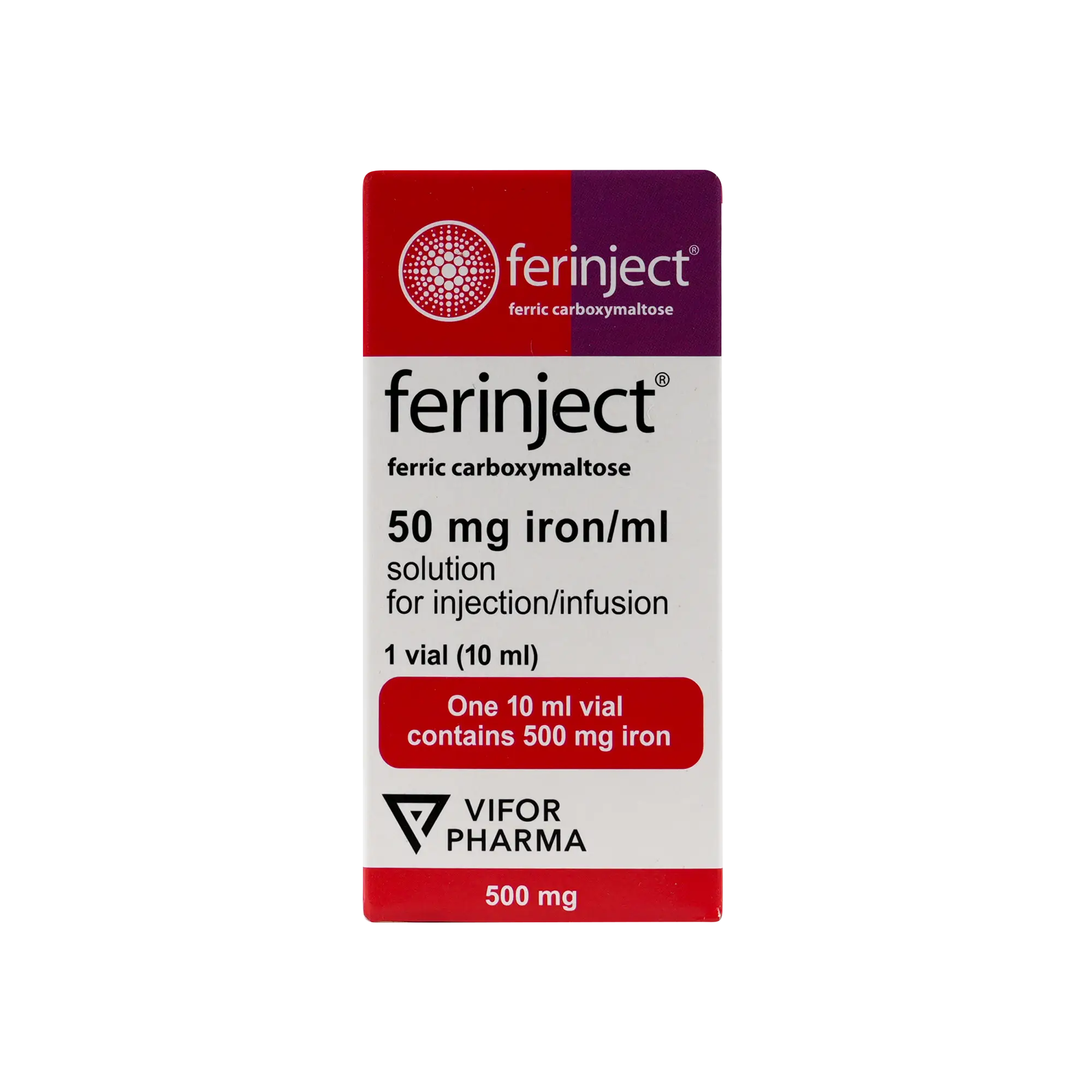 FERINJECT 50MG IRON/ML 1X10ML VIAL