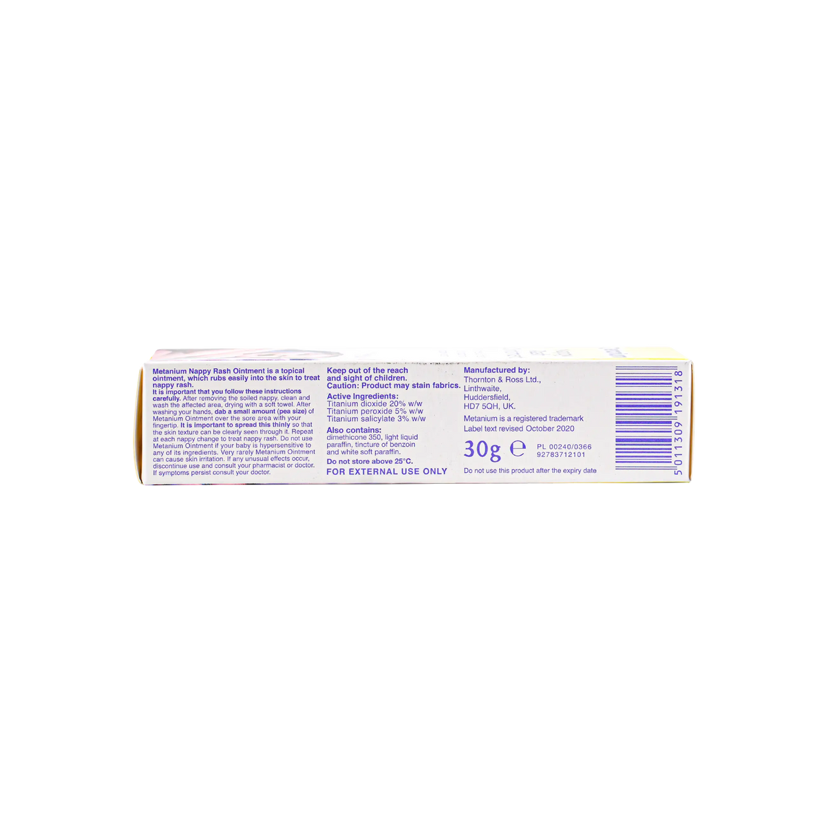 35750-Metanium Nappy Rash Ointment 30G +1