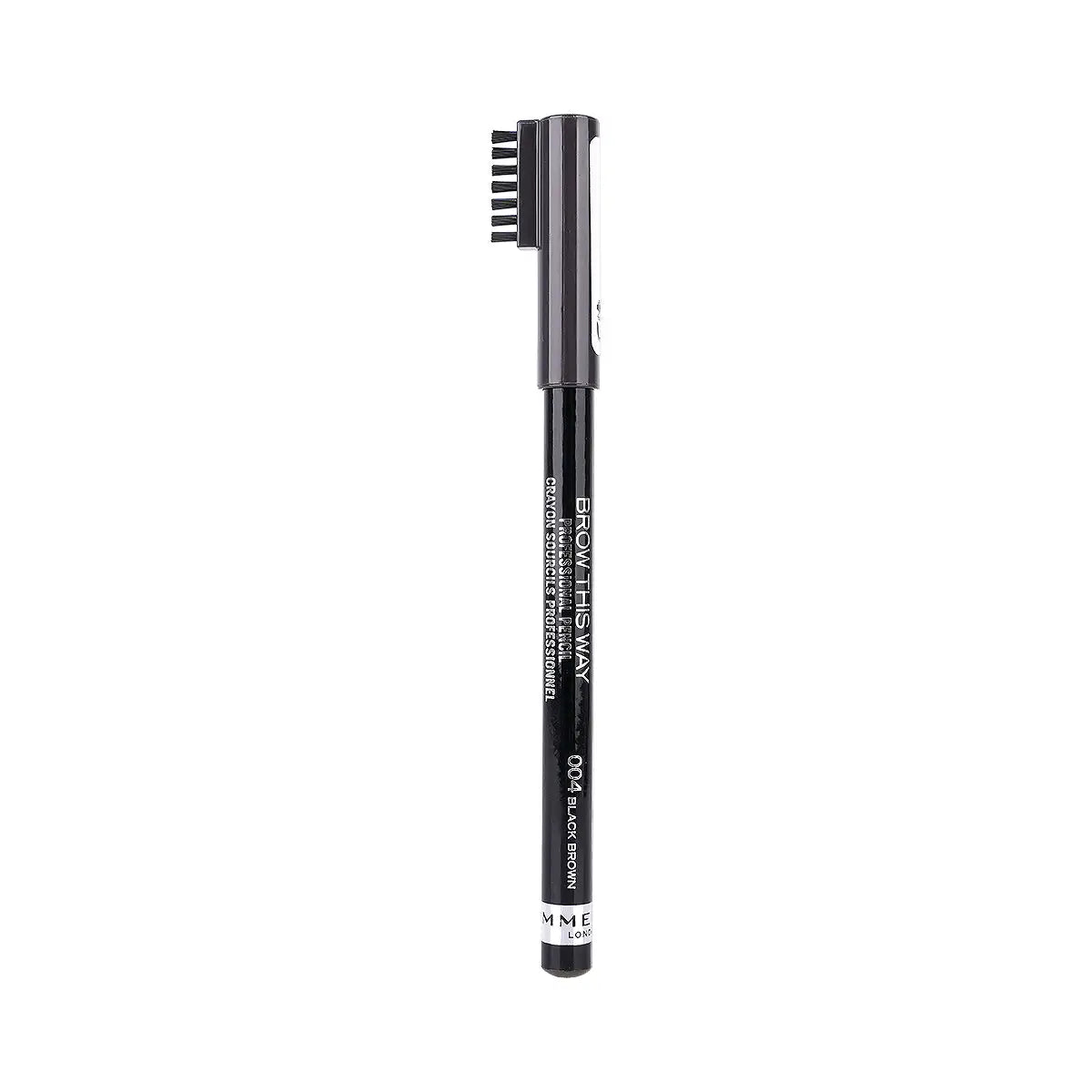 1-Rimmel Brow This Way Professional Pencil-004 Black Brown