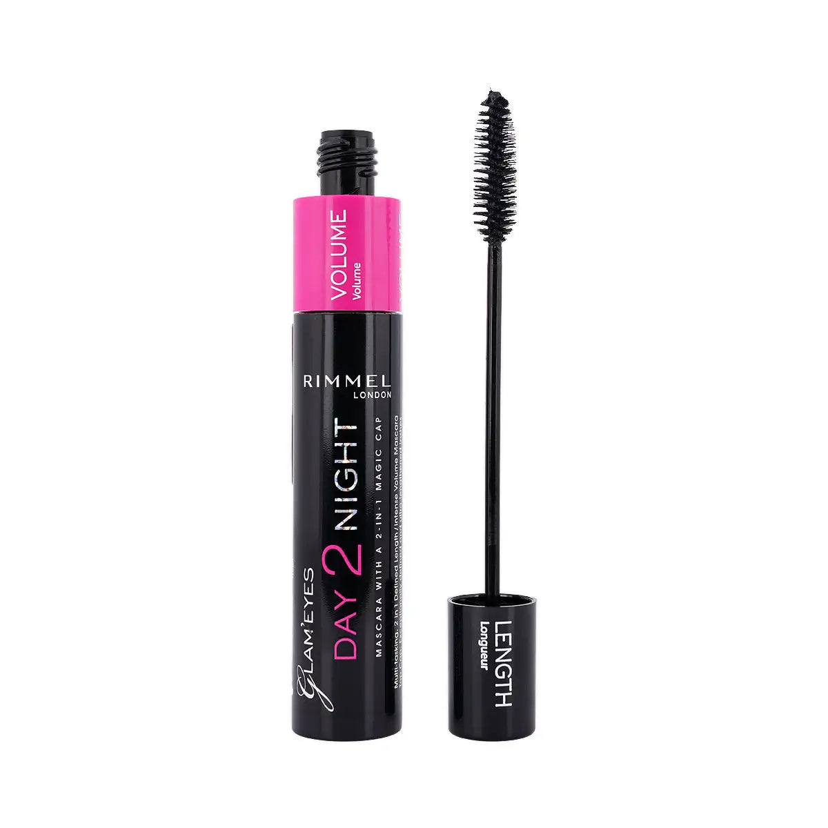 35812-Rimmel Volume Length Day 2 Night Mascara-001 Black N +3
