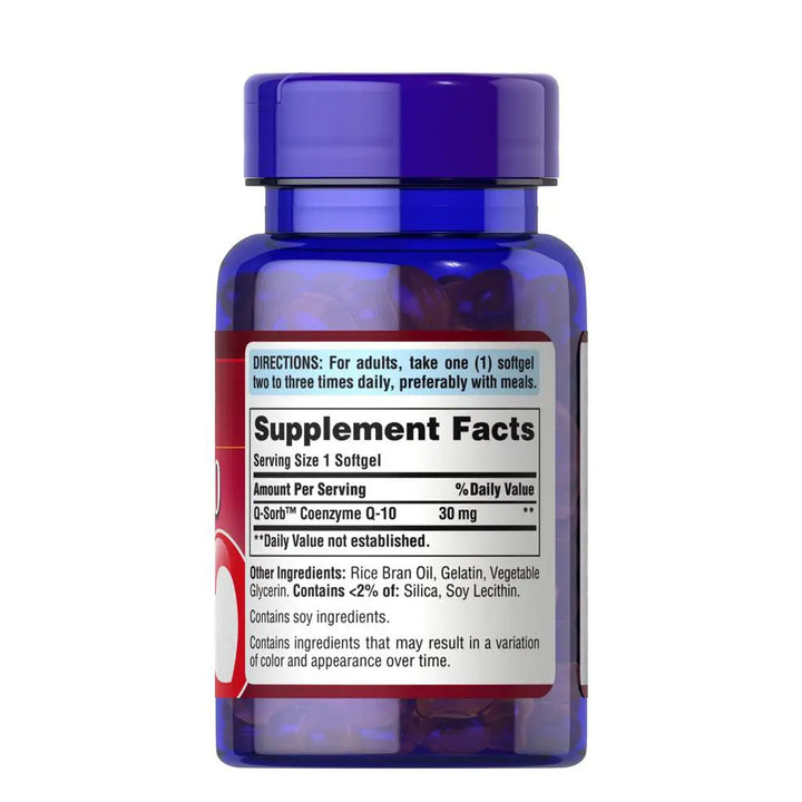 35885-Puritans Pride Co-Q-10 30Mg 100 Softgels +1