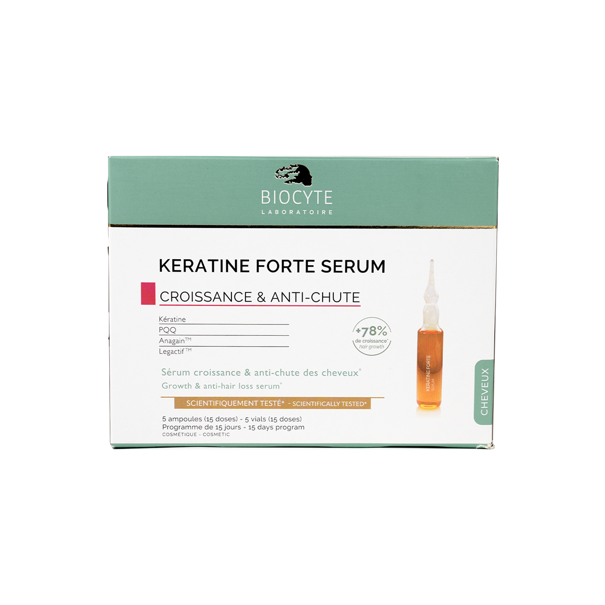 BIOCYTE KERATINE FORTE SERUM 5AMP