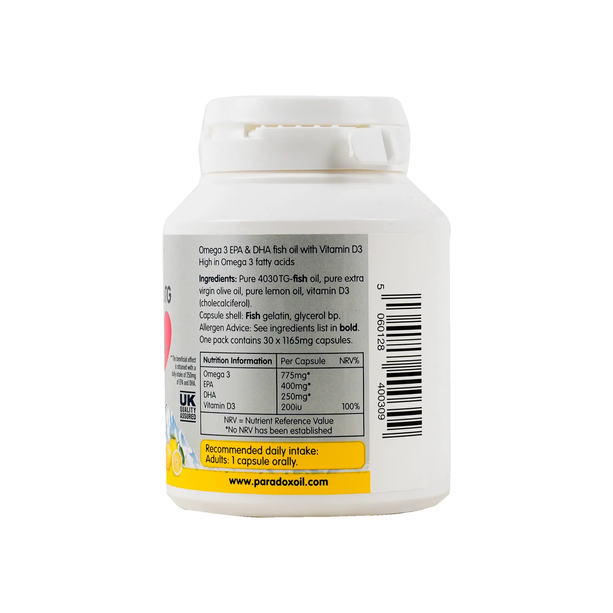 PARADOX OMEGA-3 CARDIO TG 30CAP