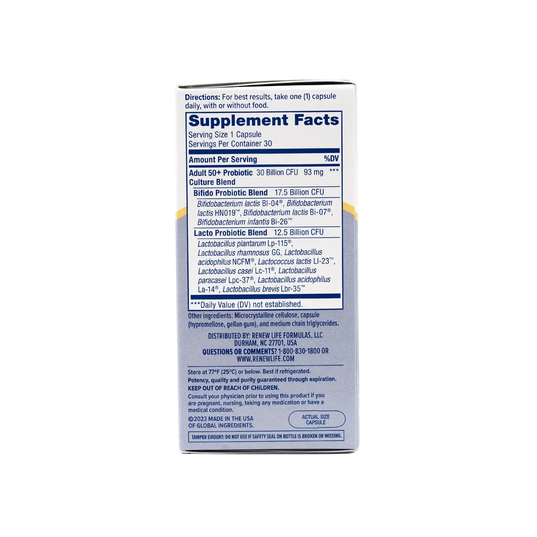 35950-Renew Life Flora 30 Billion Adult 50+ Probiotic 30Cap +1