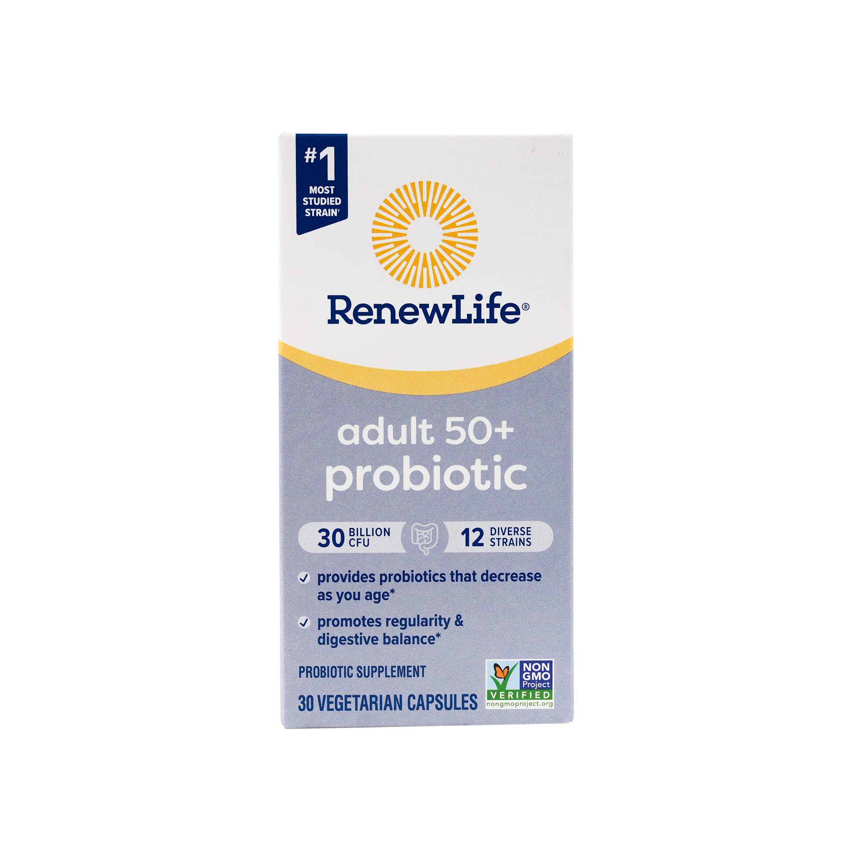 RENEW LIFE FLORA 30 BILLION ADULT 50+ PROBIOTIC 30CAP