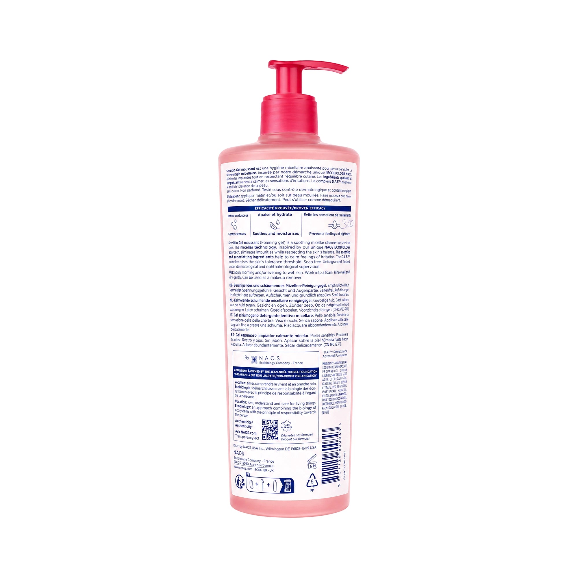 36054-Bioderma Sensibio Gel Moussant 500ml +3