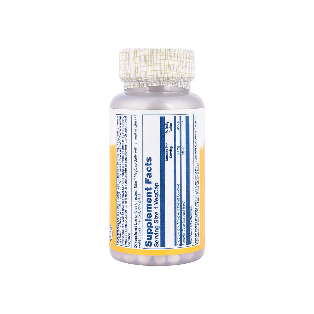 Solaray Zinc 50Mg 100 Vegcaps