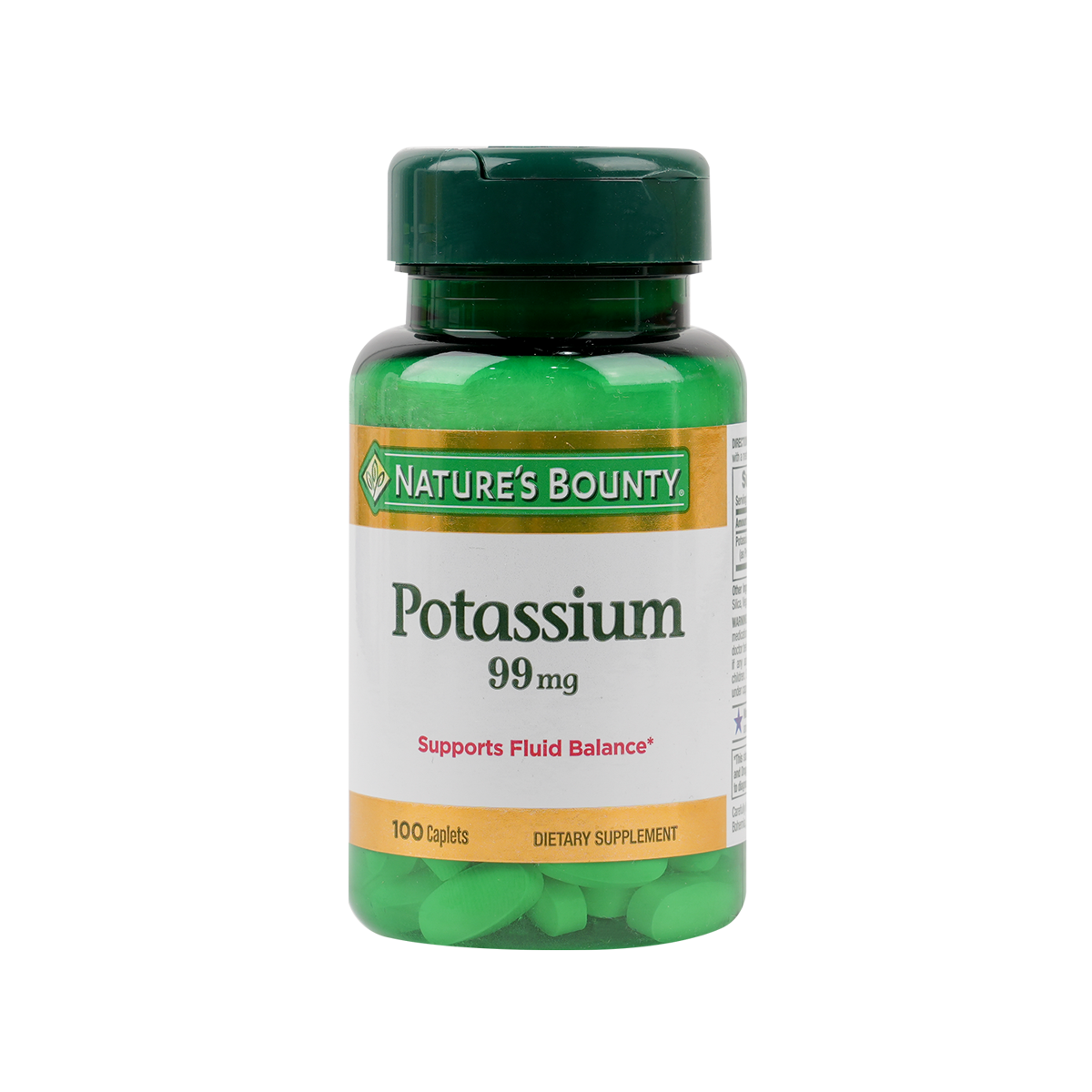 NATURES BOUNTY POTASSIUM 99MG 100CAPLETS