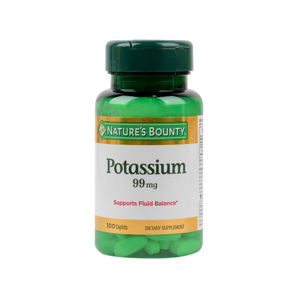 NATURES BOUNTY POTASSIUM 99MG 100CAPLETS