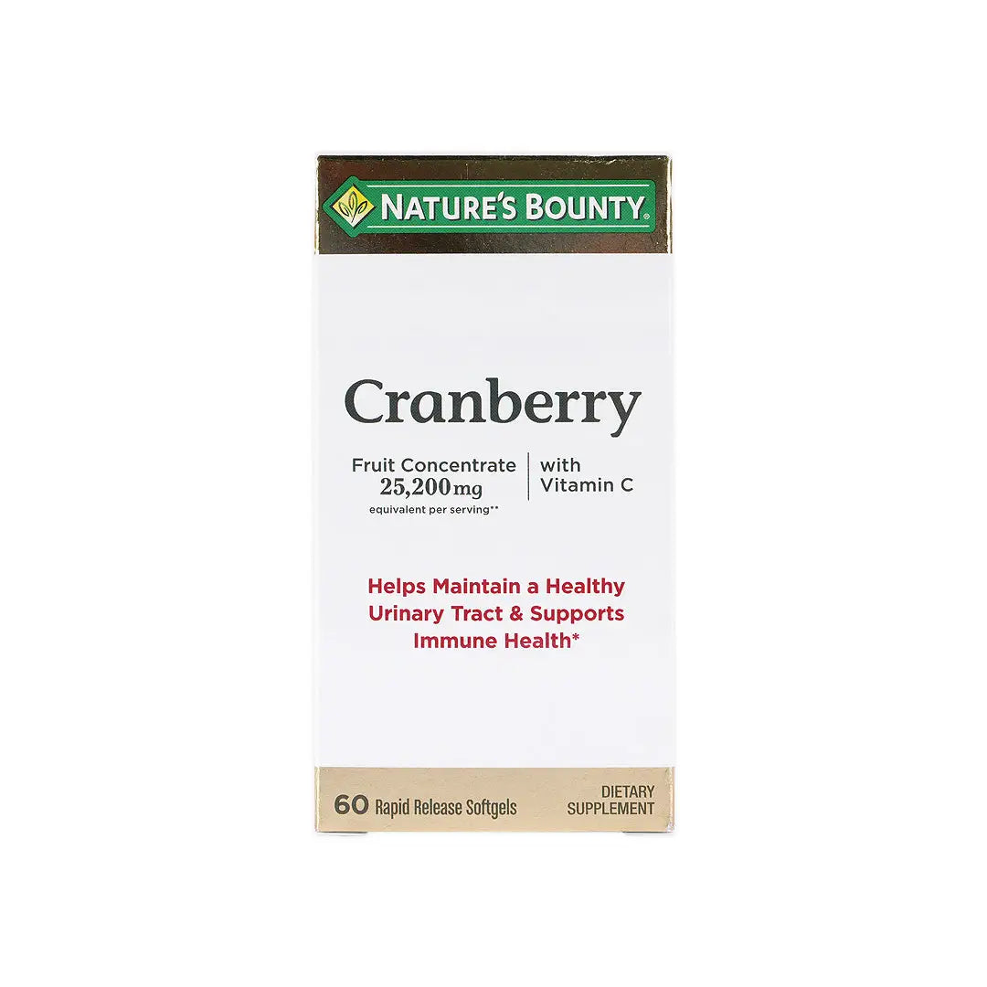 36372-NATURES BOUNTY CRANBERRY 25,200MG 60CAP +2