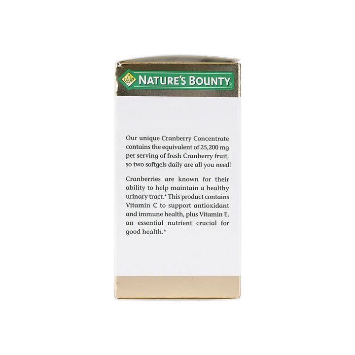 36372-NATURES BOUNTY CRANBERRY 25,200MG 60CAP +7