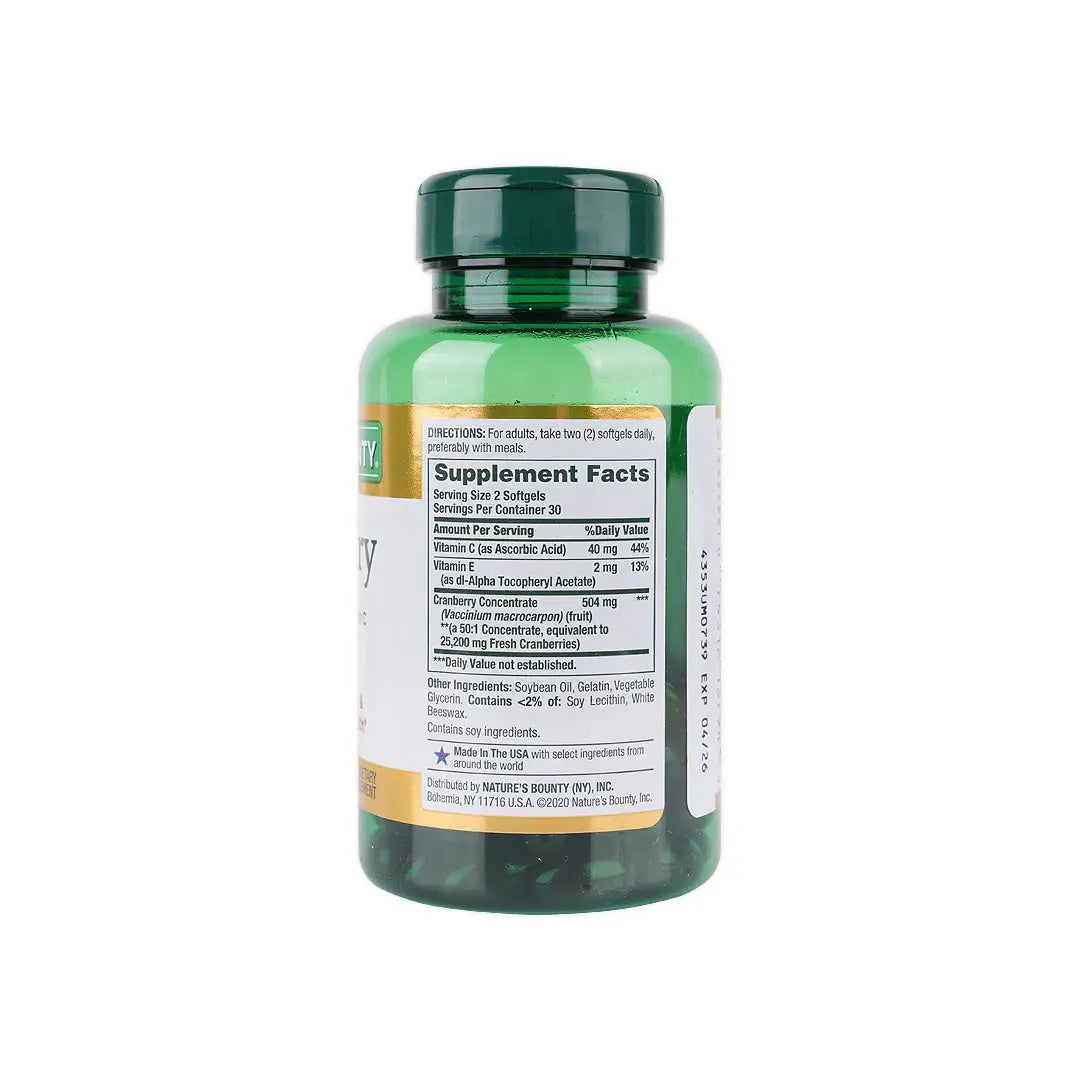 36372-NATURES BOUNTY CRANBERRY 25,200MG 60CAP +4