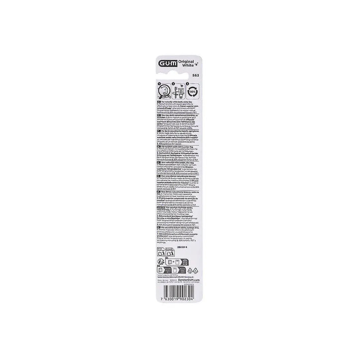 36451-GUM Original White Toothbrush Medium-563 +1