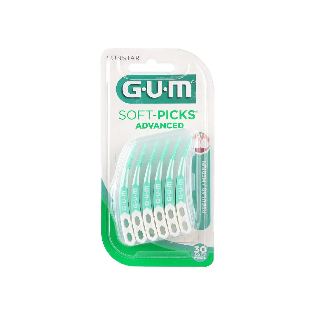 36452-GUM Soft Picks Advanced Medium 30pcs-650