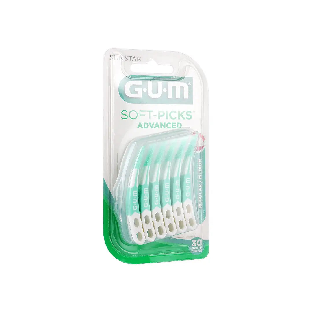 36452-GUM Soft Picks Advanced Medium 30pcs-650 +2