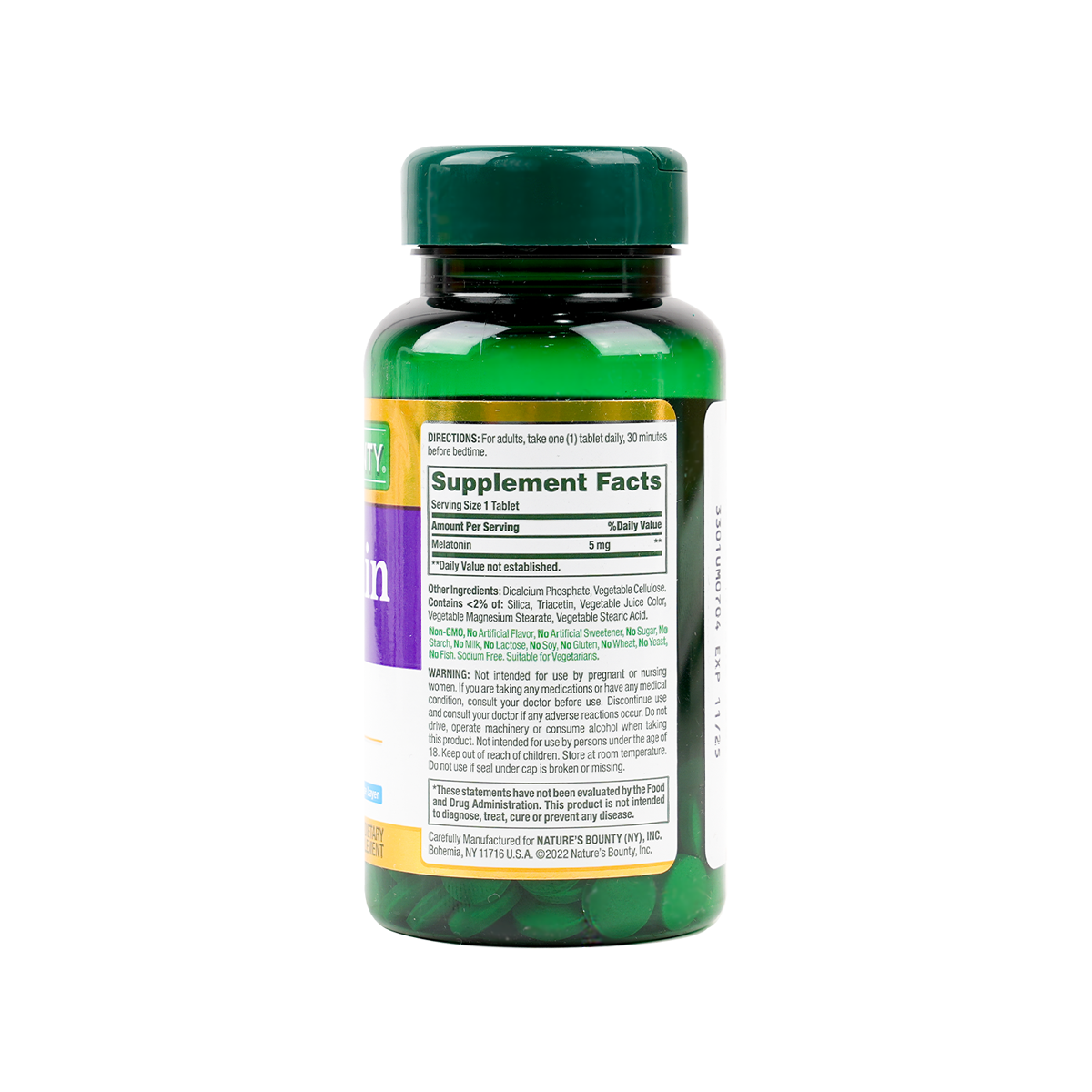 NATURES BOUNTY MELATONIN 5MG 60TAB