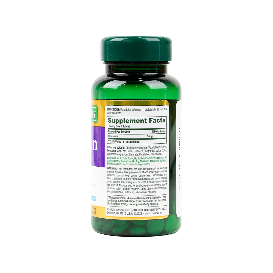 36732-Natures Bounty Melatonin Bi-Layer 5mg 60tab +1