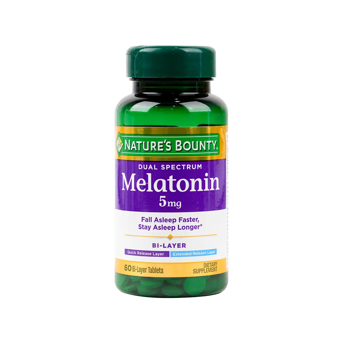 36732-Natures Bounty Melatonin Bi-Layer 5mg 60tab