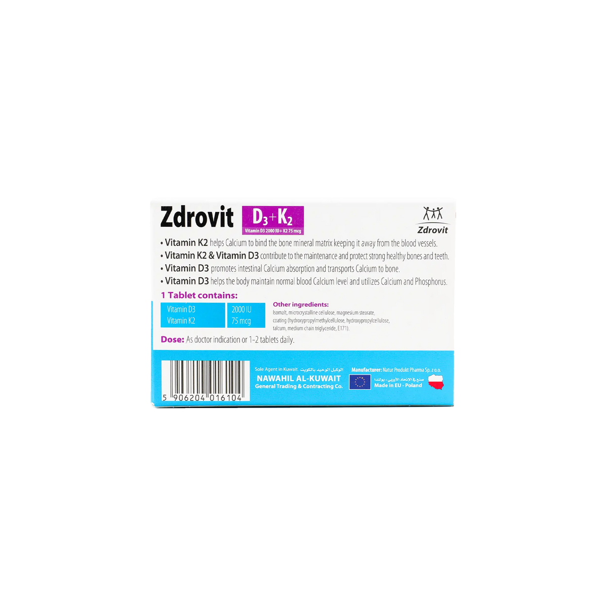 36780-Zdrovit D3+K2 60Tab +1