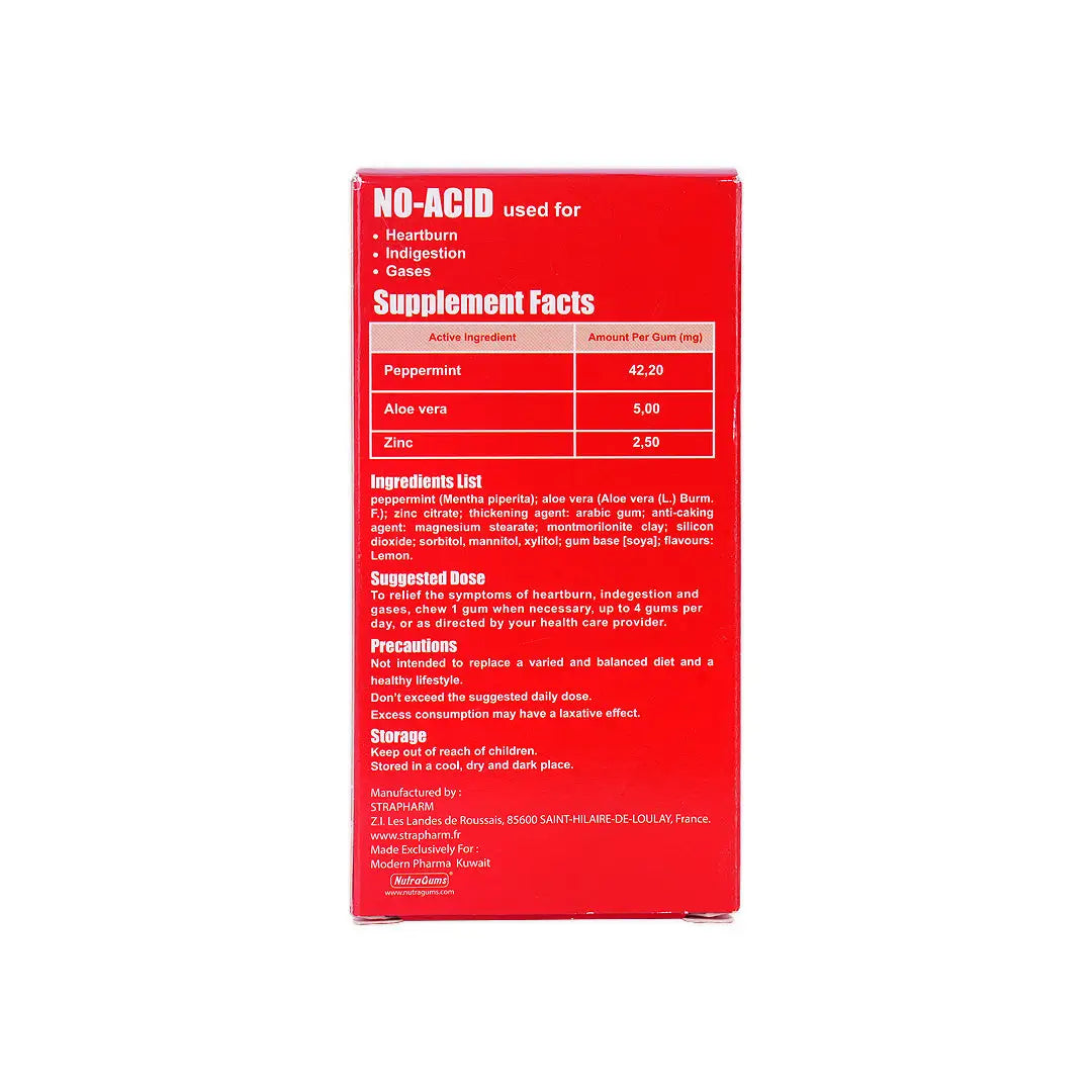 No-Acid Chewing Gum 24Pcs