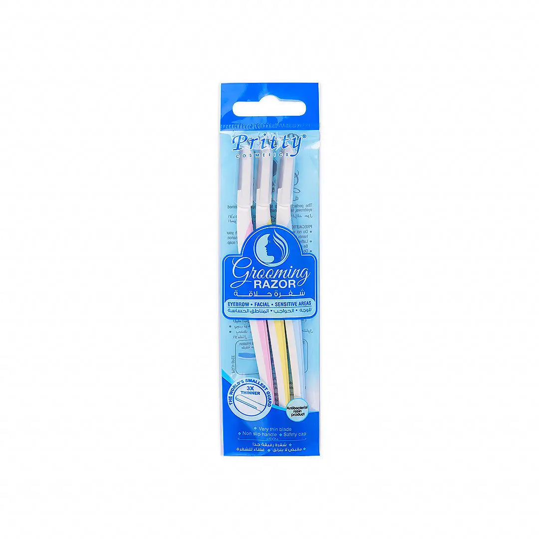 36988-Pritty Grooming Eye Brow Razor 3Pcs