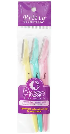 PRITTY GROOMING EYE BROW RAZOR 3PCS