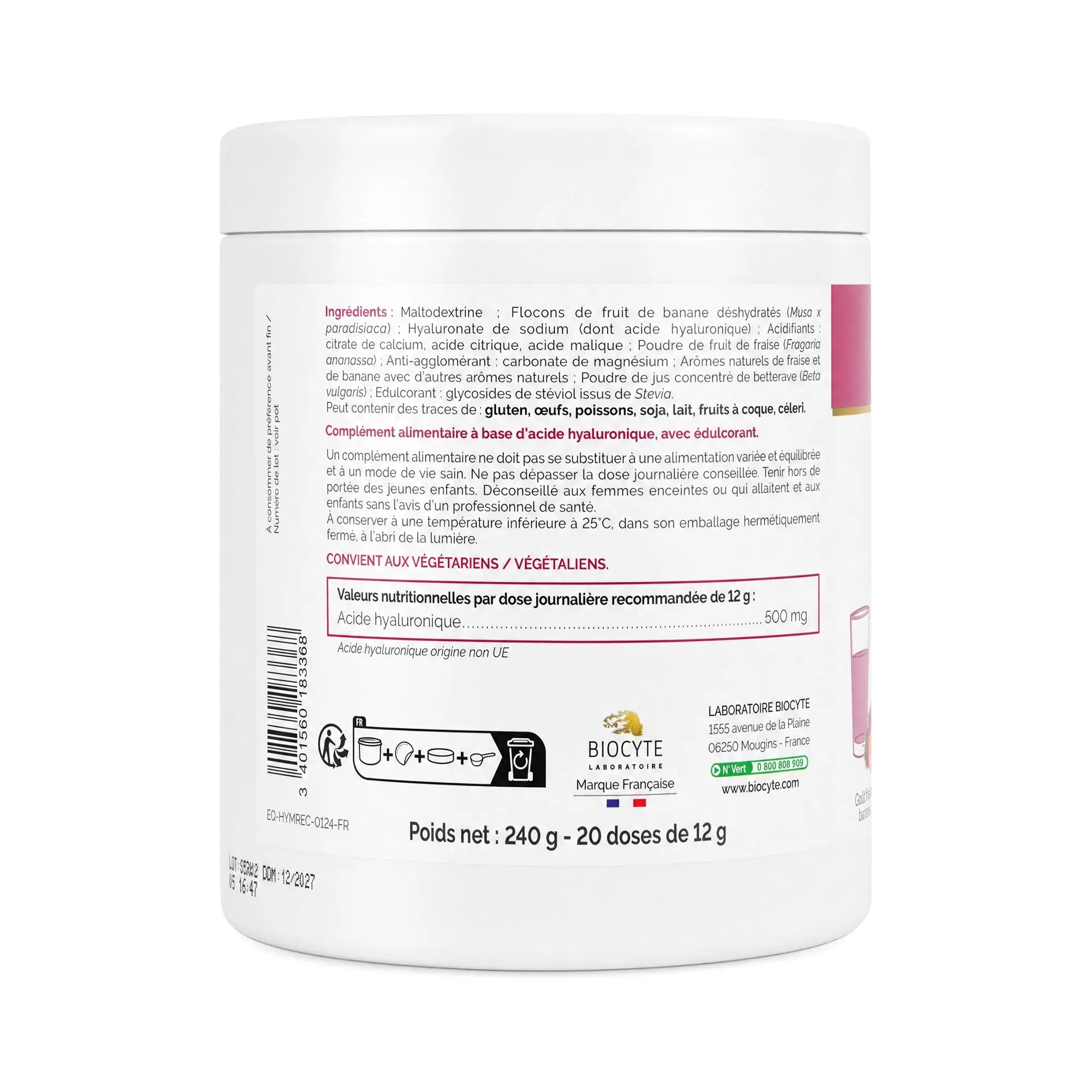 37184-Biocyte Hyaluronic Max 240 Grams +3