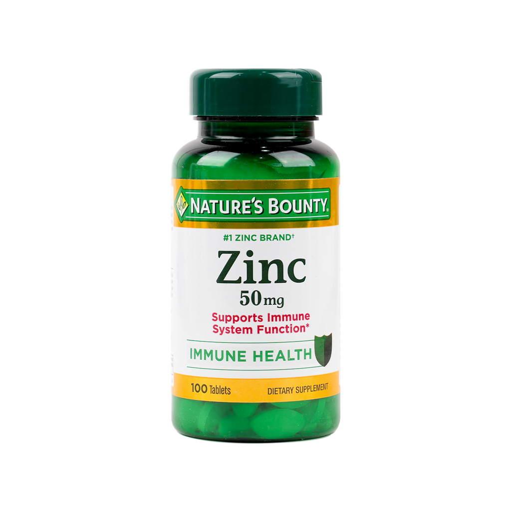 NATURES BOUNTY ZINC 50MG 100 CAPLETS