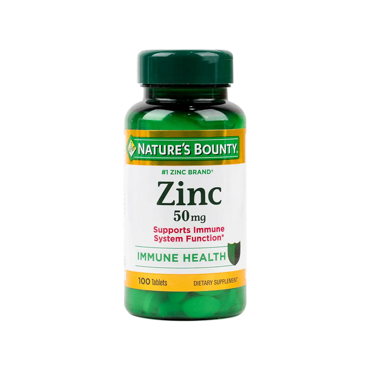 37186-NATURES BOUNTY ZINC 50MG 100 CAPLETS