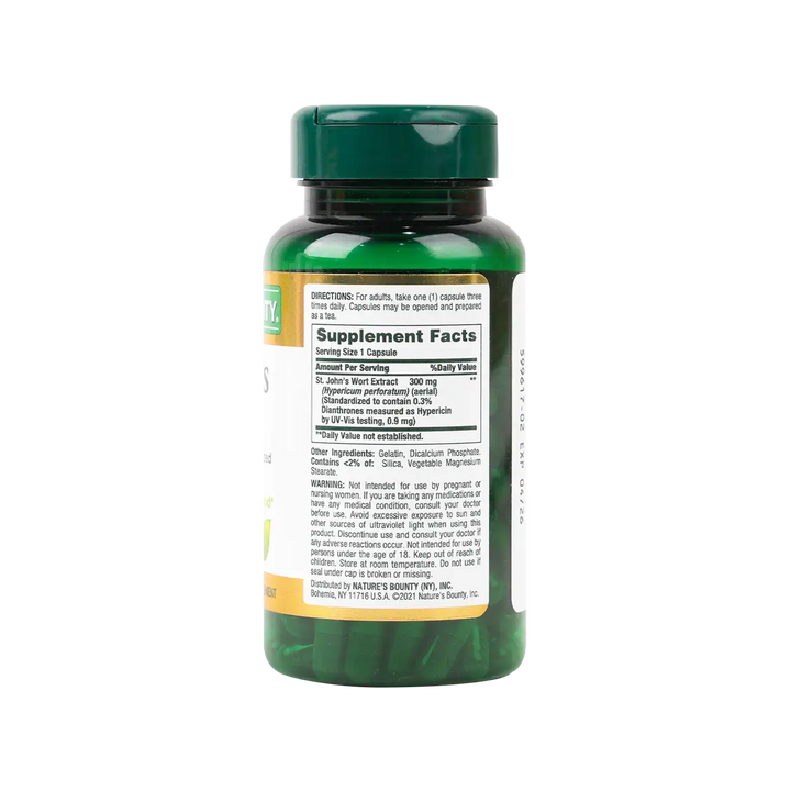 37187-Natures Bounty St.Johns Wort 300mg 100 Cap +1