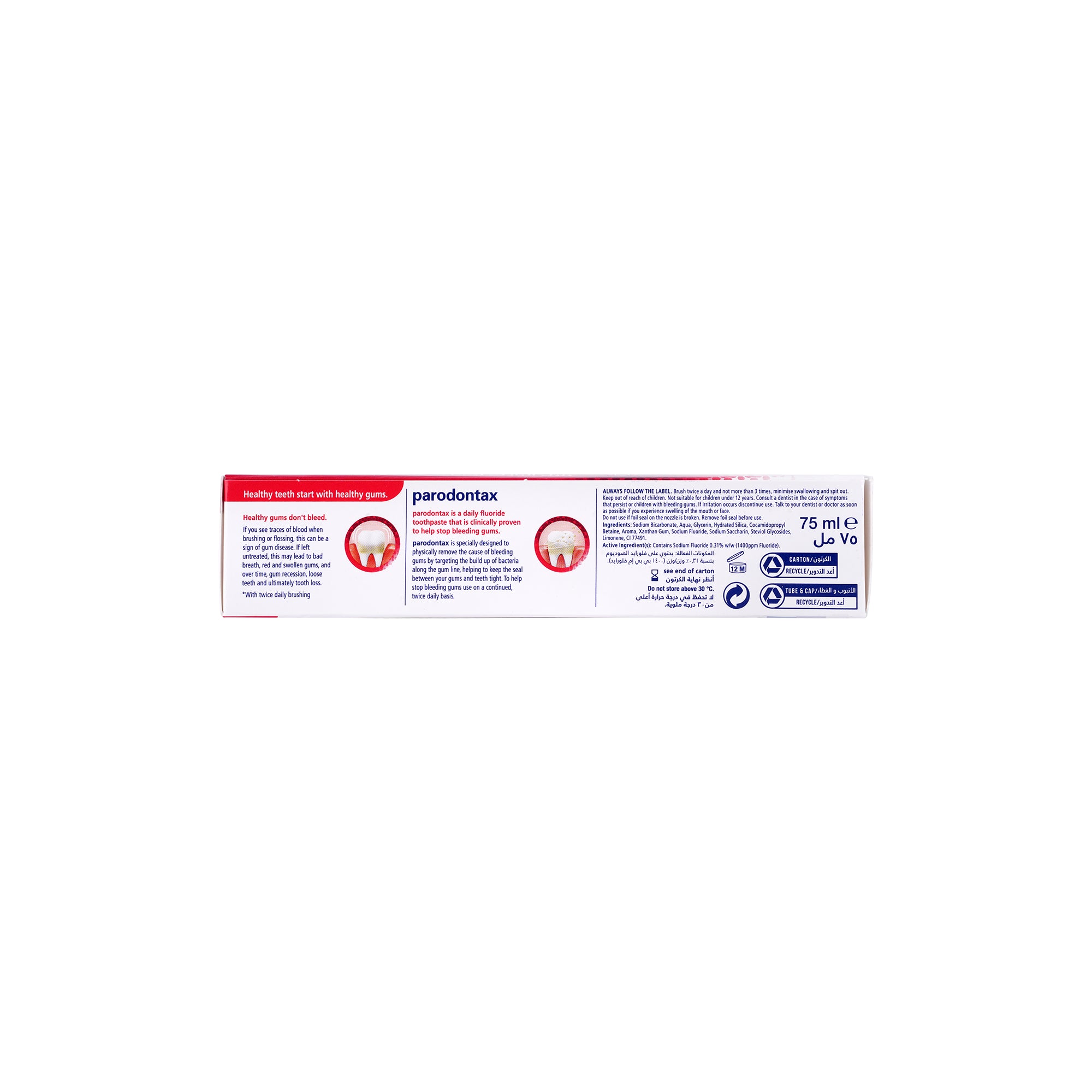 37214-Parodontax Whitening Toothpaste 75ml +2