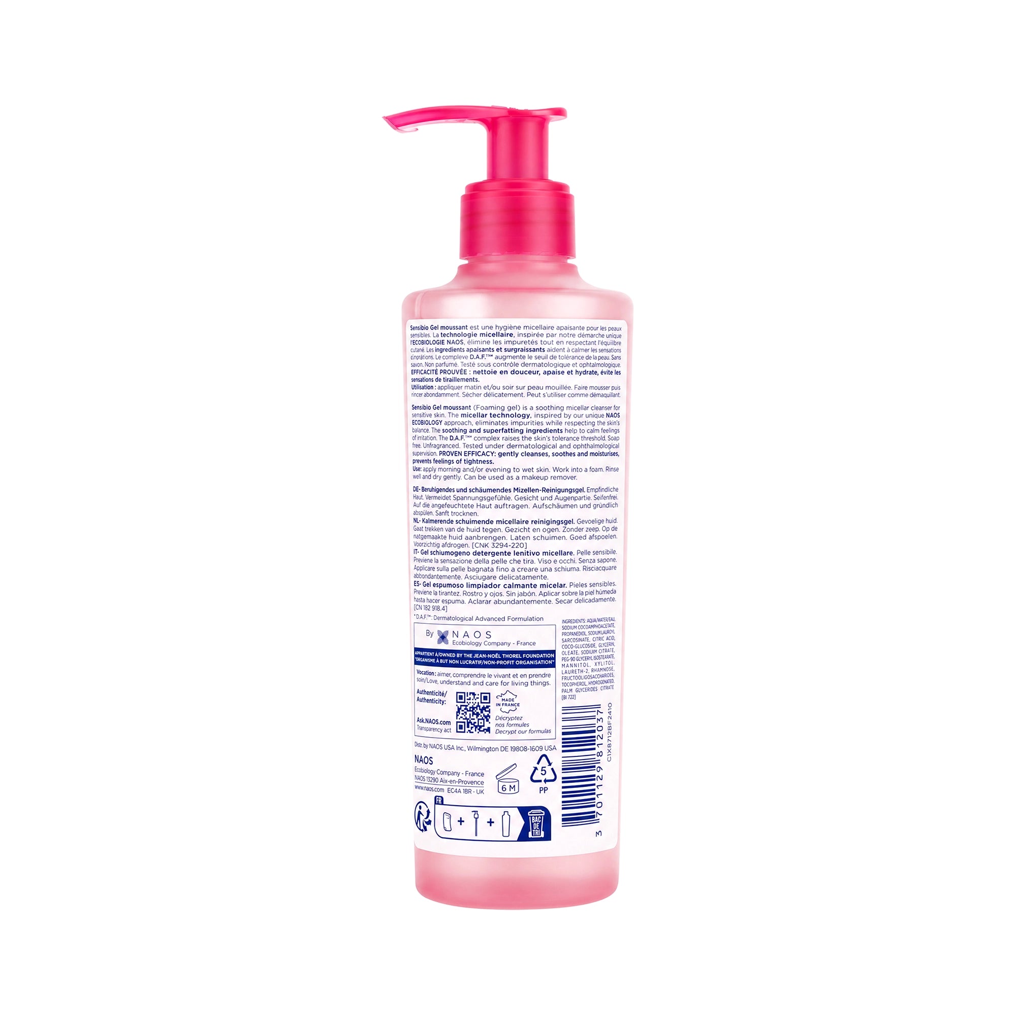 37216-Bioderma Sensibio Gel Moussant 200ml +3